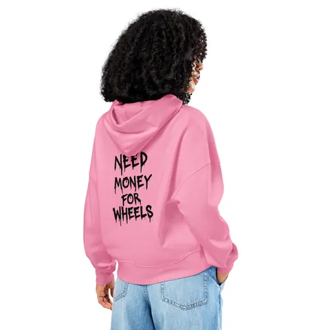 Need Money For Wheels Women's Hoody (Bubble Pink)
